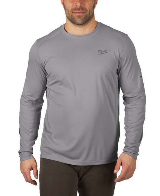 MILWAUKEE WORKSKIN™ Pracovné tričko, dlhý rukáv &quot;XL&quot;- šedá WWLSG