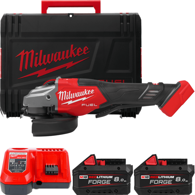 MILWAUKEE M18 FUEL™ 125 mm uhlová brúska s lopatkovým spínačom 2.GEN M18FHSAG125XPDB2-802X