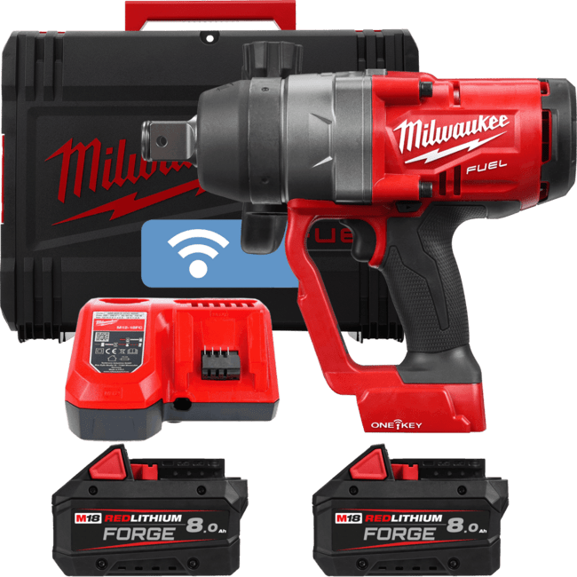 MILWAUKEE M18 FUEL™ ONE-KEY™ 1” Aku rázový uťahovák s poistným krúžkom M18ONEFHIWF1-802X