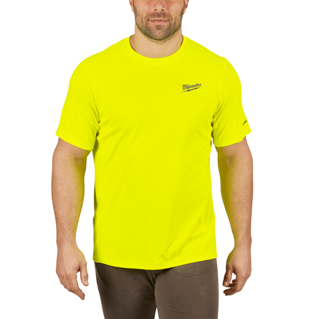 MILWAUKEE WORKSKIN™ Pracovné tričko, krátky rukáv &quot;XL&quot;- žltá WWSSYL