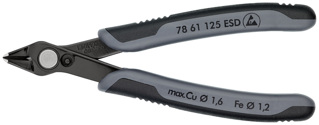 KNIPEX Kliešte cvikacie bočné Electronic Super Knips® 7861125ESD