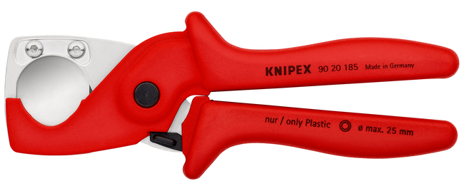 KNIPEX Nožnice PlastiCut® na rezanie tenkých rúr a hadíc 9020185SB