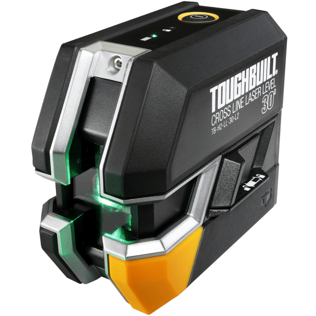TOUGHBUILT Krížový líniový laser 10 m - zelený TB-H2-LL-M10-L2