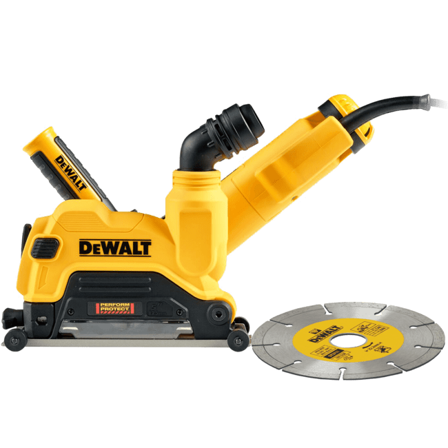 DEWALT Elektrická 1 400 W uhlová brúska 125 mm na rezanie betónu a muriva DWE46107-QS