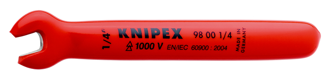 KNIPEX Kľúč maticový, otvorený, jednostranný 98001/4&quot;