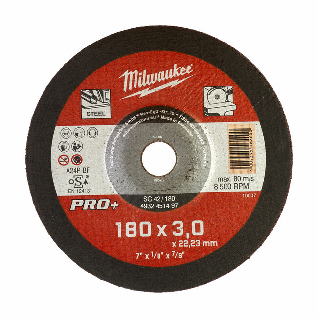 MILWAUKEE Rezný kotúč PRO+ SCS 42/180 × 3 mm