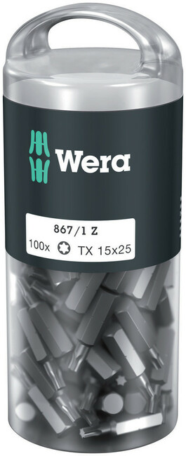WERA Bit TORX® TX 15 x 25 mm, 100 ks