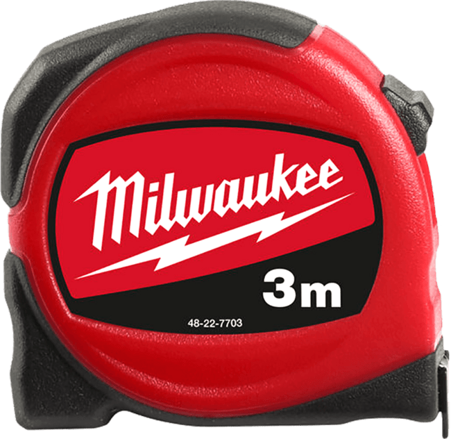 MILWAUKEE Meter, zvinovací SLIMLINE 3M/16MM