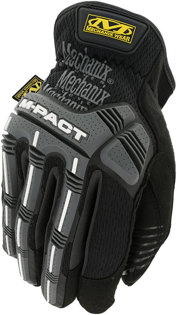 MECHANIX Pracovné ohranné rukavice M-Pact® s otvorenou manžetou - čierne/sivé XXL/12
