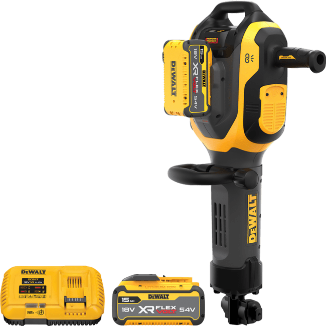 DEWALT 54V XR FLEXVOLT™ Aku demolačné kladivo HEX 28 mm 41 J, 2x 15Ah DCH966Z2-QW