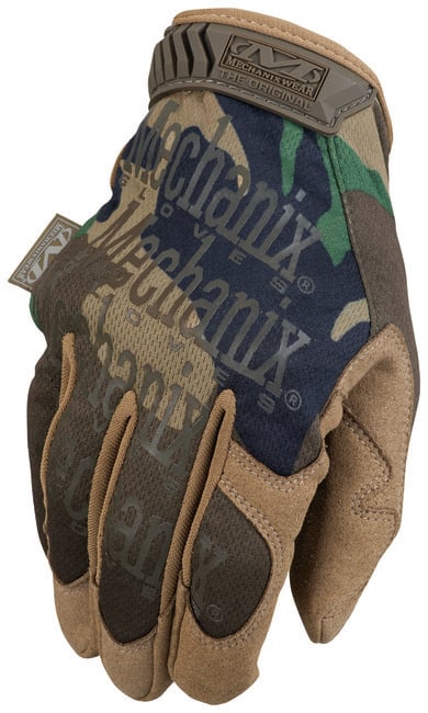 MECHANIX Taktické rukavice so syntetickou kožou Original® - Woodland Camo S/8