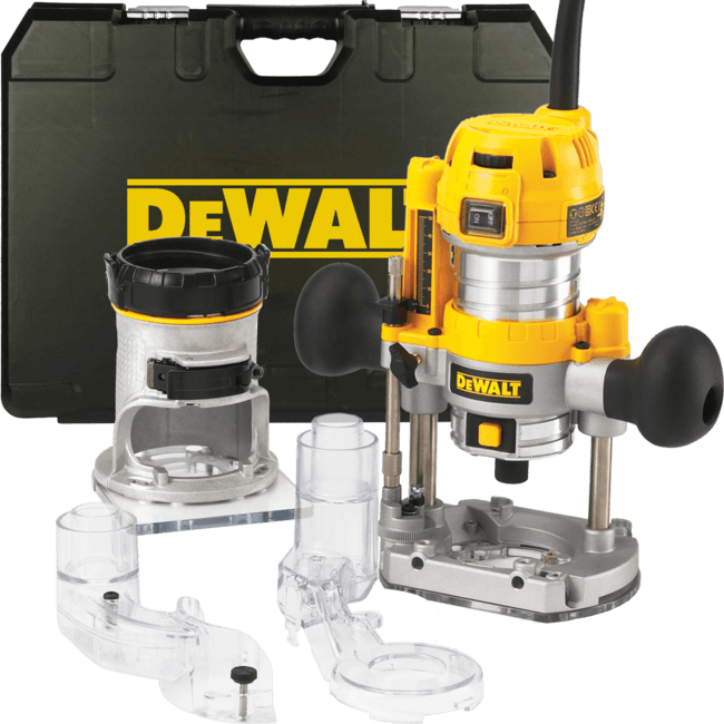 DEWALT Elektrická sada 2 v 1 - horná a ohraňovacia fréza D26204K-QS