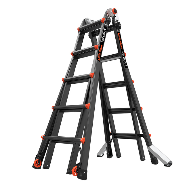 LittleGiant Hliníkový rebrík VELOCITY PRO™, 6,45m, výsuvný kĺbový