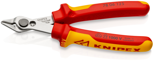 KNIPEX Kliešte cvikacie bočné Electronic Super Knips® VDE 7806125