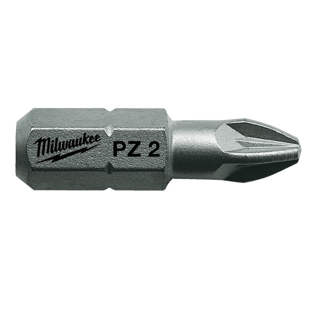 MILWAUKEE Skrutkovacie bity PZ2, 25 mm (25 ks)