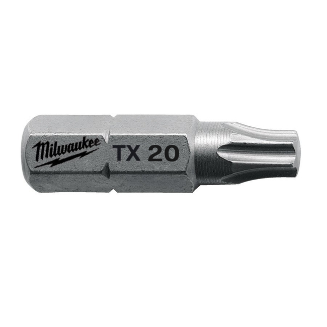 MILWAUKEE Skrutkovacie bity TX20, 25 mm (25 ks)