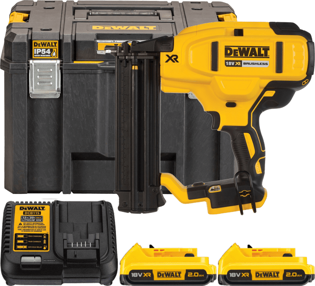 DEWALT 18V XR Aku dokončovacia klincovačka 15-54 mm, 2 x 2,0 Ah DCN680D2-QW