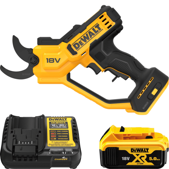 DEWALT 18V XR Aku nožnice na vetvy, 1x 5,0 Ah DCMPP568P1-QW