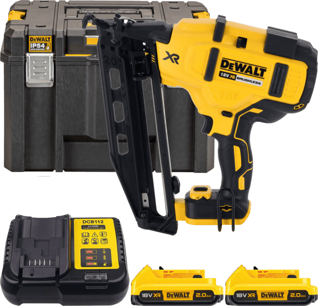 DEWALT 18V XR Aku dokončovacia klincovačka 32-63 mm, 2x 2,0 Ah DCN660D2-QW