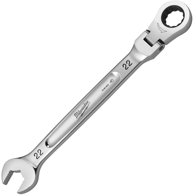 MILWAUKEE Račňový očkoplochý kľúč MAXBITE™ s kĺbom 22 mm