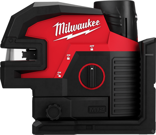 MILWAUKEE M12™ Kombinovaný krížový líniový 4-bodový laser - zelený M12CLL4P-301C