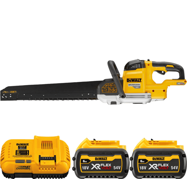 DEWALT 54V XR FLEXVOLT™ Aku píla Alligator na stavebné materiály 430 mm, 2x 6,0 Ah DCS398T2-QW