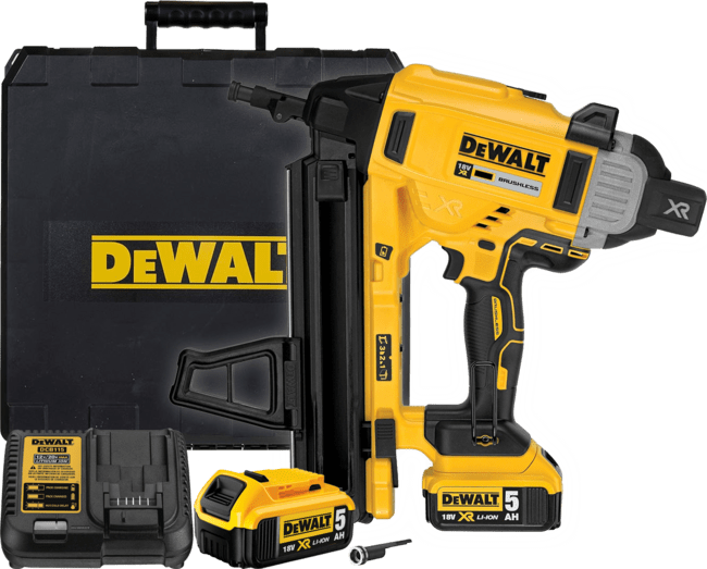 DEWALT 18V XR Aku klincovačka do betónu 13-57 mm, 2x 5,0 Ah DCN890P2-QW