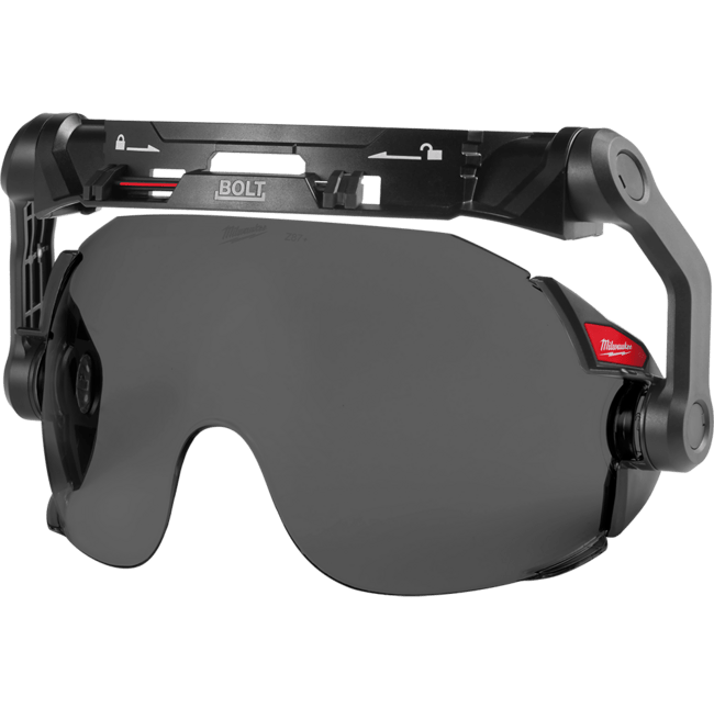 MILWAUKEE Integrované ochranné okuliare Compact BOLT™ - tmavé