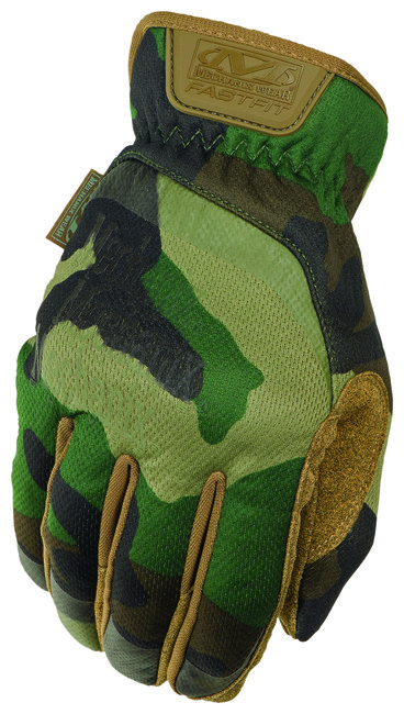 MECHANIX Zimné taktické rukavice FastFit® - Woodland Camo S/8