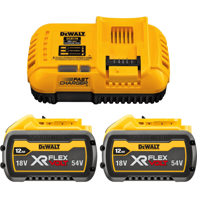 DEWALT XR FLEXVOLT™ Nabíjačka a akumulátor, 2x 12 Ah FLEXVOLT™ DCB118Y2-QW