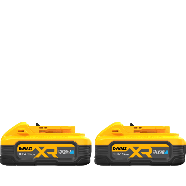 DEWALT 18V XR 2x 5 Ah akumulátor POWERSTACK™ DCBP518H2-XJ