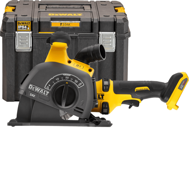 DEWALT 54V XR FLEXVOLT™ Aku drážkovačka 125 mm, šírka 5 - 35 mm, bez aku DCG200NT-XJ