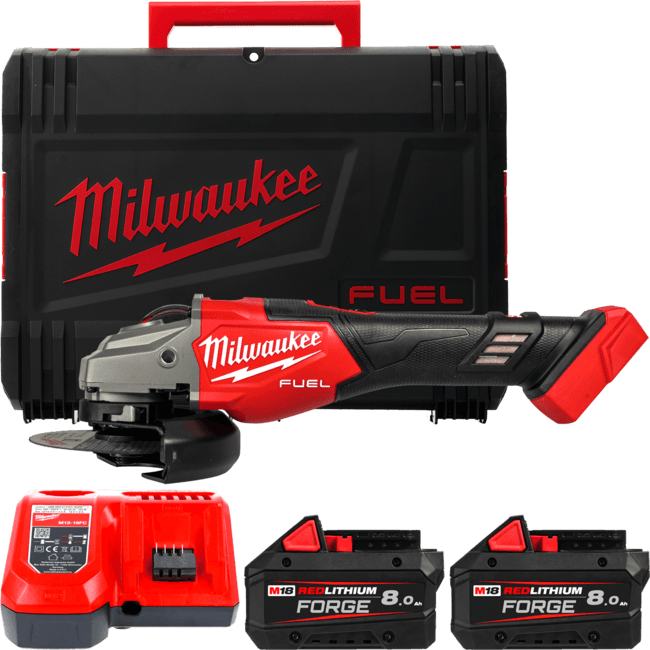 MILWAUKEE M18 FUEL™ 125 mm uhlová brúska s posuvným spínačom 2.GEN M18FHSAG125XB2-802X