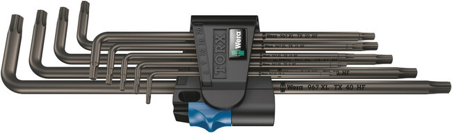 WERA Sada uhlových kľúčov TORX®  HF XL  1, 9 dielna