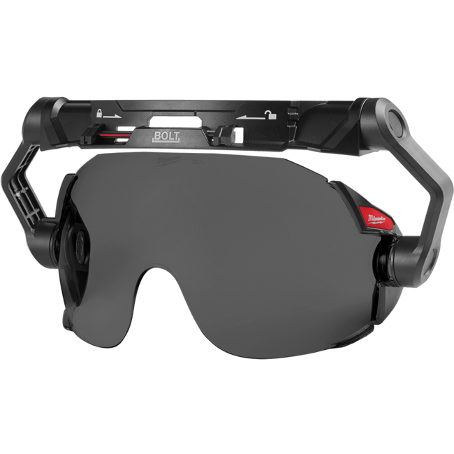MILWAUKEE Integrované ochranné okuliare Universal BOLT™ - tmavé