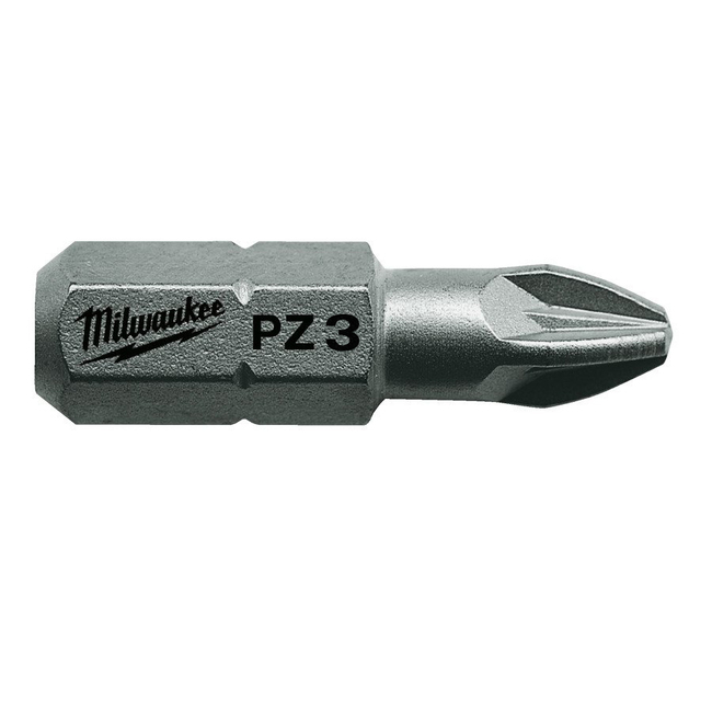 MILWAUKEE Skrutkovacie bity PZ3, 25 mm (25 ks)