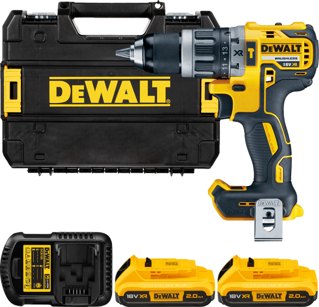 DEWALT 18V XR Aku vŕtačka s príklepom, 2x 2,0 Ah DCD796D2-QW