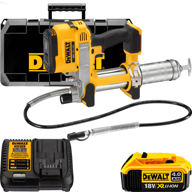 DEWALT 18V XR Aku vytláčacia maznica,1x 4,0 Ah DCGG571M1-QW