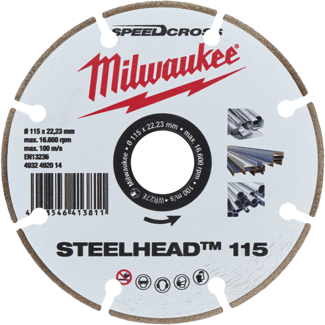 MILWAUKEE Diamantový kotúč STEELHEAD™ 115 mm