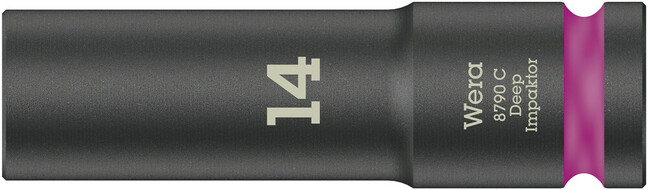 WERA 1/2&quot; predĺžený nástrčný kľúč Impaktor 14 mm