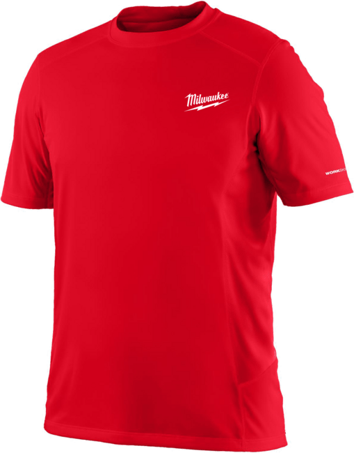 MILWAUKEE WORKSKIN™ Pracovné tričko, krátky rukáv &quot;L&quot;- červená WWSSDR