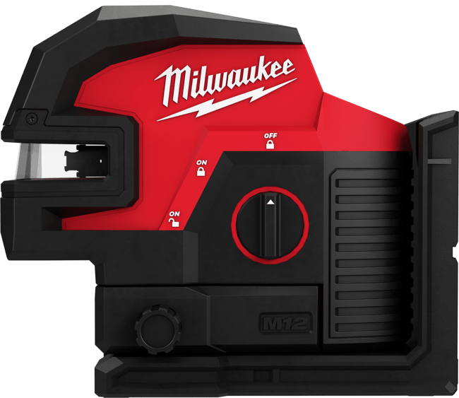 MILWAUKEE M12™ Kombinovaný krížový líniový 4-bodový laser - zelený M12CLL4P-0C