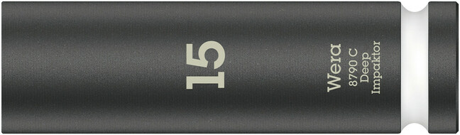WERA 1/2&quot; predĺžený nástrčný kľúč Impaktor 15 mm