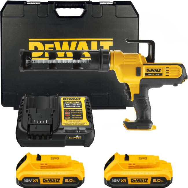 DEWALT 18V XR Aku vytláčacia pištoľ na kartuše 300 - 310 ml, 1x 2,0 Ah DCE560D1-QW