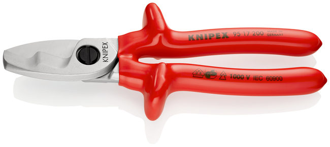 KNIPEX Káblové nožnice s dvojitým britom 9517200