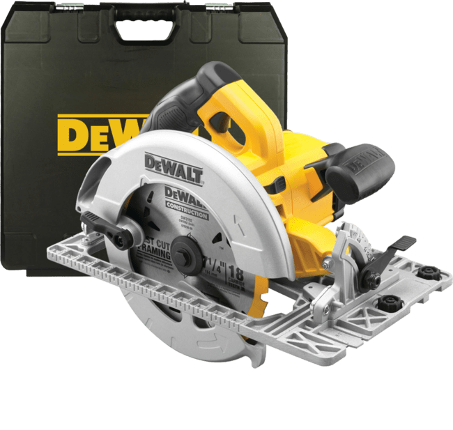 DEWALT Elektrická 1 600 W kotúčová píla s hĺbkou rezu 67 mm DWE576K-QS