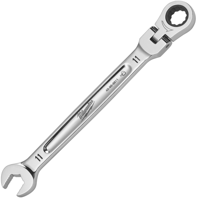 MILWAUKEE Račňový očkoplochý kľúč MAXBITE™ s kĺbom 11 mm