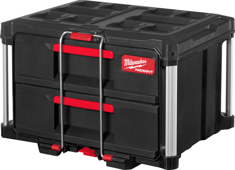 MILWAUKEE PACKOUT™ Box na náradie s 2 zásuvkami