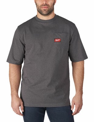 Heavy-Duty™ Pracovné tričko, krátky rukáv "XL"- šedá WTSSG