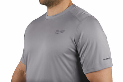 ľahké univerzálne tričko s krátkym rukávom WORKSKIN™ - šedé  - L